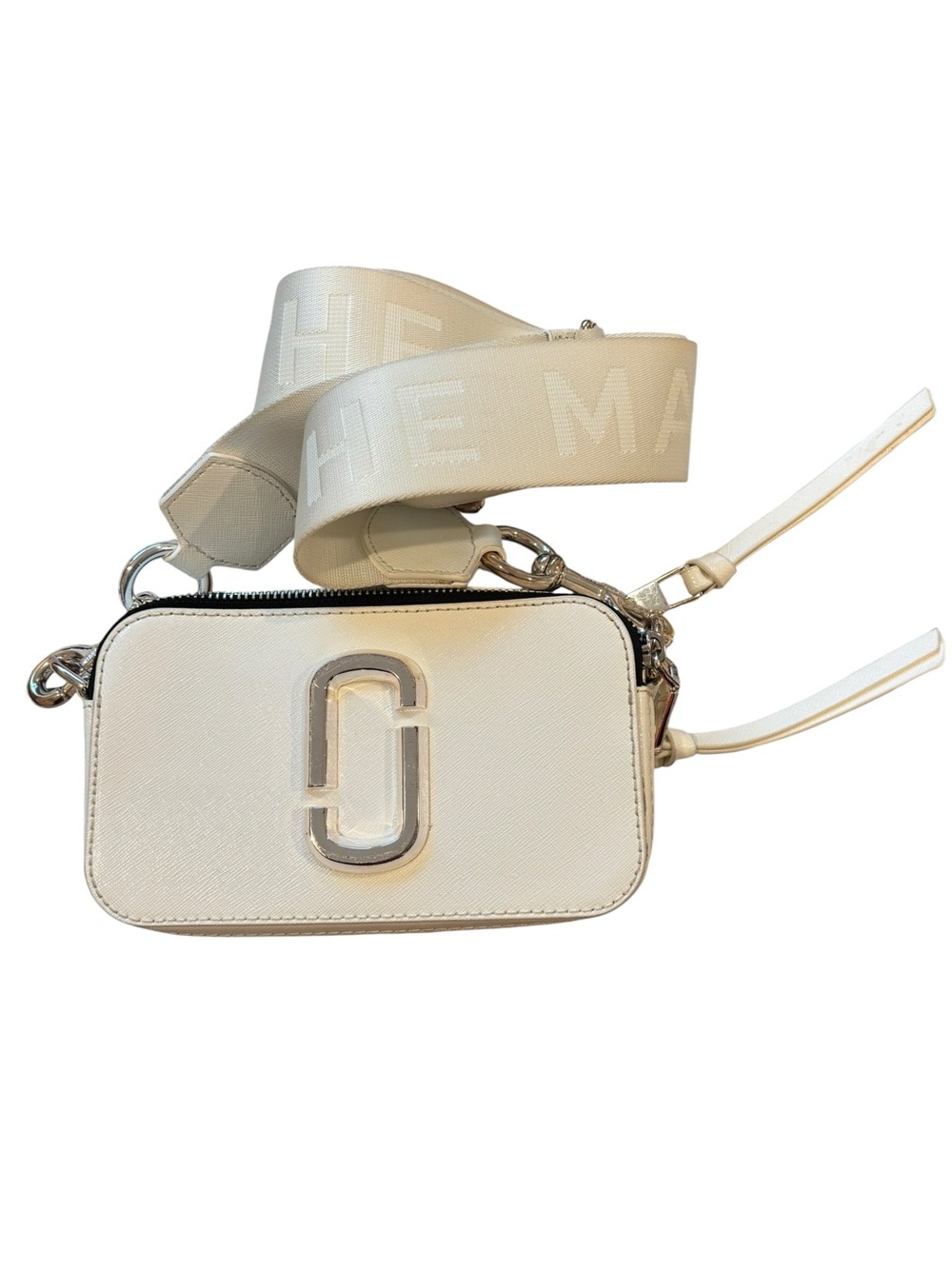 Marc Jacobs White Snapshot Camera Crossbody with Double-J Logo - Picture 8 of 11